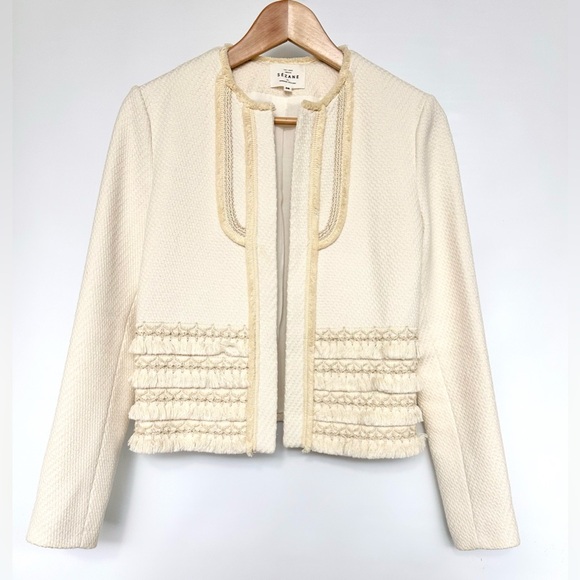 FINAL💲🔻 Sezane Liora open blazer ecru - Picture 3 of 11